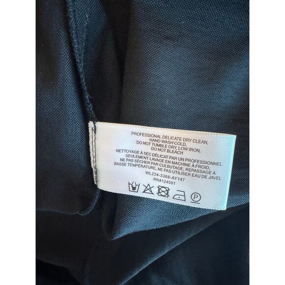 Proenza Schouler White Label Rumbled Button Front black Dress size 8 - Picture 10 of 10